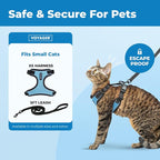 Voyager Escape-Proof Step-in Lock Cat Harness & 5ft Neoprene-Handle Leash Set - Image 2