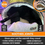 K&H Pet Products Heated Cat Bed Indoor, Thermo-Snuggle Cup Bomber Soft Heated - Image 4