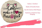 Spoontiques - Garden Décor - Cats Make a Home Purrfect Stepping Stone - - Image 6
