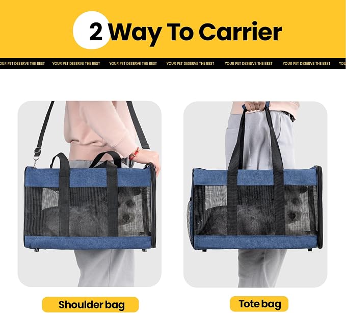 Dog Carrier Soft Sided, Large Cat Carrier - Image 6