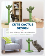 Made4Pets 34" Tall Cat Scratching Post, Cactus Cat Scratcher Kitten Scratching - Image 8