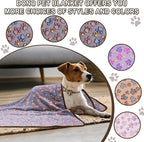 Dono 1 Pack 3 Dog Blankets, Soft Fluffy Fleece Pet Blanket Warm Sleep Mat Paw - Image 6