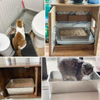 Stainless Steel Litter Box, 23.6“x15.7"x6" Deep Stainless Steel Cat Litter Box - Image 7