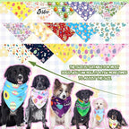 150 Pcs Easter Dog Bandanas Bulk Pet Bibs Colorful Triangle Scarf Pet Bandanas - Image 2