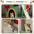 PETEPELA 83-108'' Floor to Ceiling Christmas Cat Tree - Image 6