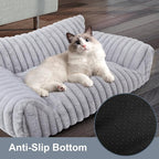 Cute Dog Cat Couch for Medium Large Dogs, Fluffy Pet Sofa Dog Couch Bed - Image 6