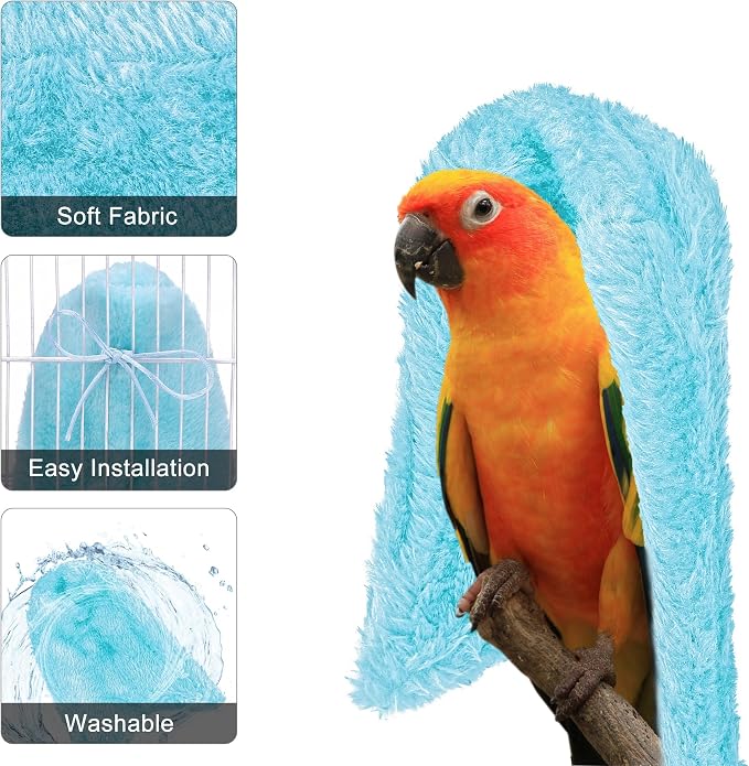 Comfort Corner Fleece Bird Blanket Parrot Cage Snuggle Hut Warm Bird Nest House - Image 3