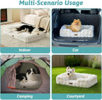 Orthopedic Dog Bed for Medium Small Size Dog, Soft and Warm Faux Fur Sofa for - Image 6