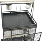 ZENY 68-Inch Birdcage, Playtop Parrot Cage, Wrought Iron Bird Cage - Image 7