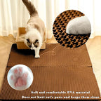 HCY&WLD Cat Litter Mat, Honeycomb Double Layer Cat Litter Trapping Mat - Image 3