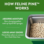 Feline Pine Platinum Non-Clumping Cat Litter, Feline Pine Cat Litter 18lb - Image 3