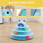 Gefryco Cat Toys 4-Tier Roller Track, Turntable Cat Tower Toy - Image 4