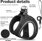 Fida Comfy Dog Harness with Leash, Cat Vest Harness Escape Proof, Breathable - Image 2