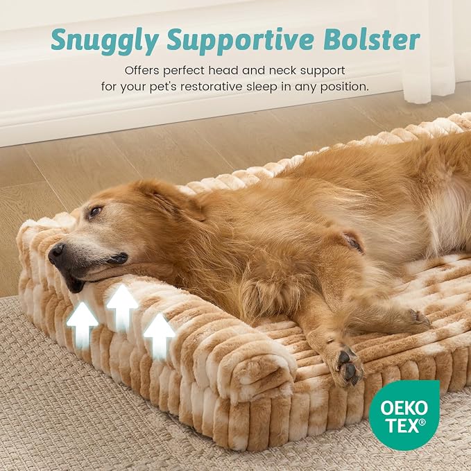 Cute Dog Bed, Faux Rabbit Fur Orthopedic Dog Bed - Image 6