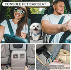 PETSFIT Multipurpose Console Dog Car Seat, Portable Small Dog Car Seat - Image 2