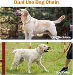 TagME Chain Choke Collar for Dogs, Adjustable Weather Proof Necklace for Large - Image 3