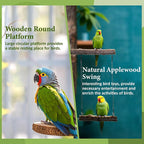 8pcs Natural Bird Perches for Cage, 5.9“ Small Wood Bird Perch for - Image 4