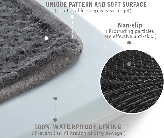 Orthopedic Memory Foam Bed for Large Dogs, Waterproof Cooling Pet Mats for Crate - Image 4
