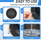 Solar Fountain, Floating Solar Powered Water Fountain Pump - Image 7
