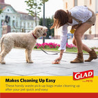 Glad for Pets Large Dog Waste Bags, Tear-Resistant, 16 Rolls | Heavy Duty Dog - Image 5