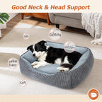 MIXJOY Dog Beds for Medium Dogs Washable, Rectangle Pet Bed Medium Size Dog - Image 2