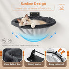 Cat Hammock Wall Mounted, Foldable & Stable Cat Beds- Breathable Cats Wall - Image 3