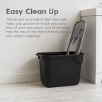 IRIS USA Cat Litter Box, Large Cat Box Enclosure, Top Entry - Image 3