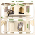 Globlazer Big Cat Tower for Indoor Cats, 80inch Cat Tower for Multiple Adult - Image 3