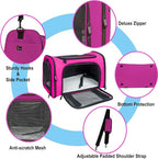 Soft Sided Carrier for Small Medium Cats Dogs, Removable Pad Collapsible Travel - Image 3