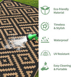 GENIMO 5x8 Outdoor Rug Waterproof, Reversible Mats, Area Rug, Plastic Outside - Image 5