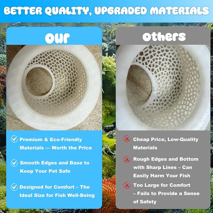 Pink Floating Betta Hide & Shrimp Cave – 3D Printed Aquarium Hammock, Feeding - Image 9