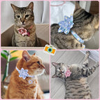 Breakaway Cat Collars for Girl Boy Cats, 2 Pack Cute Kitten Collar - Image 2