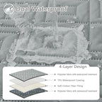 hyha Waterproof Dog Blanket, Soft Pet Bed Blankets, Waterproof Sofa Couch Cover - Image 2