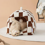 Lesure Cute Cat Beds for Indoor Cats - 2 in 1 Cat Cave Bed for Large Cats - Image 2