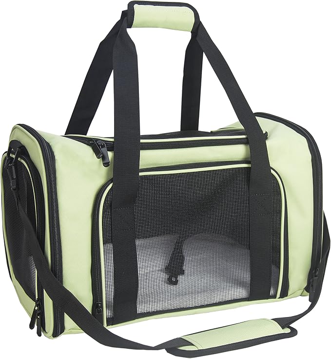 Soft Sided Carrier for Small Medium Cats Dogs, TSA Airline Approved Collapsible by NextFri