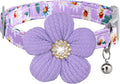 Large Dog Collar with Flower, Dog Collars by COZIRAE