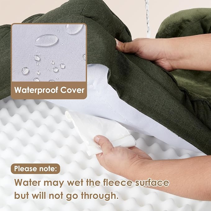EHEYCIGA Orthopedic Dog Bed for Small Dogs, Waterproof Memory Foam Small Dog - Image 3