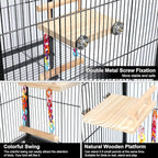 Natural Wood Bird Perch Platform - Image 8