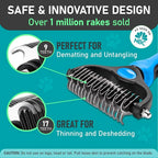 Maxpower Planet Pet Grooming Rake and Mini Pet Hair Remover Tool, Undercoat Rake - Image 3
