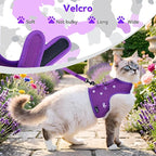 Cat Harness and Leash for Walking Escape Proof Breathable Mesh Fabric, - Image 5