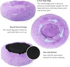 Calming Dog Bed for Medium Dogs Washable Donut 30 inches Anti-Slip Pet Bed - Image 4