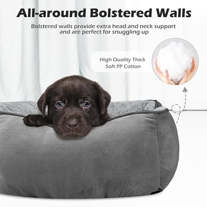 INVENHO Medium Dog Bed Rectangle Washable Orthopedic Soft Calming Sleeping - Image 2