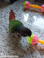 18-Pack Bird Toys Set for Parrots & Small Birds – Colorful Plastic & Rattan - Image 5