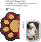 Cute Cat Litter Mat 24”x16”, Litter Box Mat, Litter Trapping Mat, Soft on Kitty - Image 3