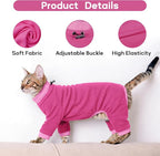 PUMYPOREITY Cat Recovery Suit, Stops Wound Licking After Surgery, Sticky Hair - Image 4