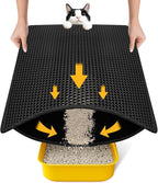Cat Litter Mat Litter Box Mat, EVA Honeycomb Double Layer Design, Urine & by Conlun
