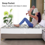Ohano 5D Stereo Effect Waterproof Mattress Protector Queen, Fitted Sheet Style - Image 4