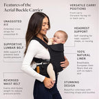 WildBird - Aerial Buckle Carrier - 2-24 Months - Large Raven - Front or Back - Image 2