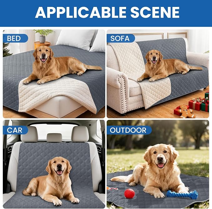 Waterproof Couch Covers for Pets, Waterproof Dog Bed Cover, Anti-Slip Soft Dog - Image 5