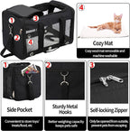 Soft Sided Cat/Dog Carrier, Collapsible Pets Travel Carriers - Image 4